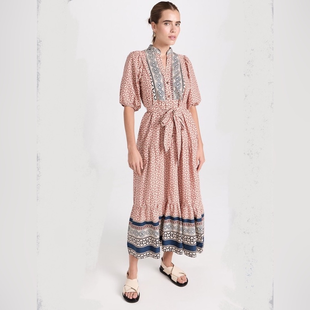 XiRENA Cassia Maxi Dress, size L, Desert Day 100% Cotton